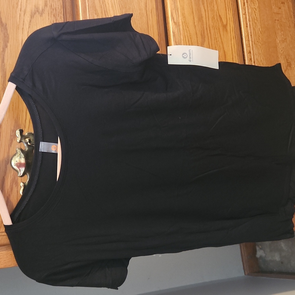 Mono B Black, Soft Short Sleeve, Flowy Tee
